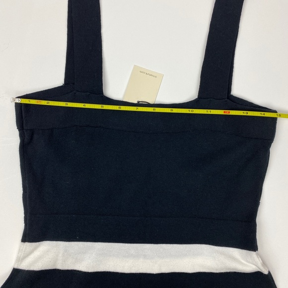 Trina Turk Envy Black White Stripe Sweater Dress NWT Size M - Picture 8 of 11